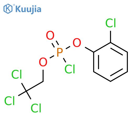 Phosphorochloridicacid, 2-chlorophenyl 2,2,2-trichloroethyl ester structure