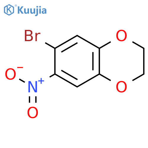 6-bromo-7-nitro-2,3-dihydro-1,4-benzodioxine structure
