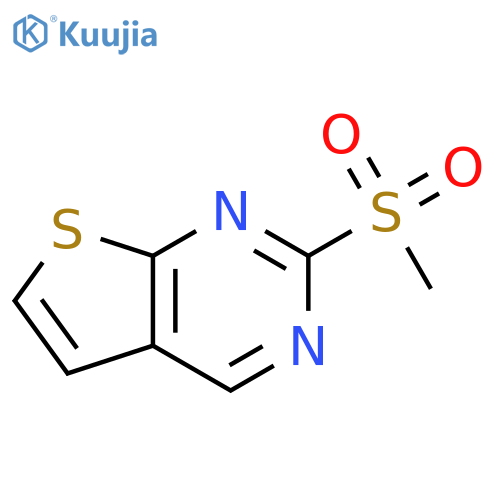 2-(methylsulfonyl)thieno[2,3-d]pyrimidine structure