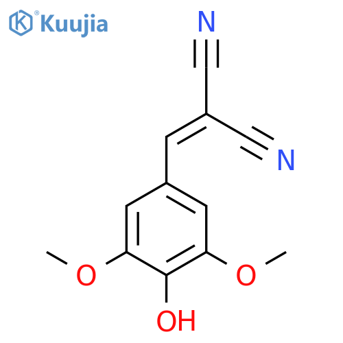 2-(4-hydroxy-3,5-dimethoxyphenyl)methylidenepropanedinitrile structure