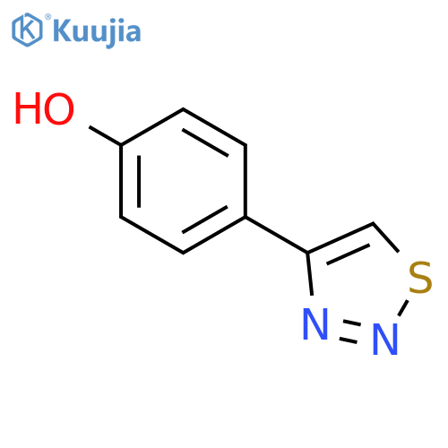 4-(1,2,3-Thiadiazol-4-yl)phenol structure