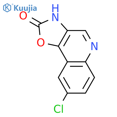 Oxazolo[4,5-c]quinolin-2(3H)-one, 8-chloro- structure