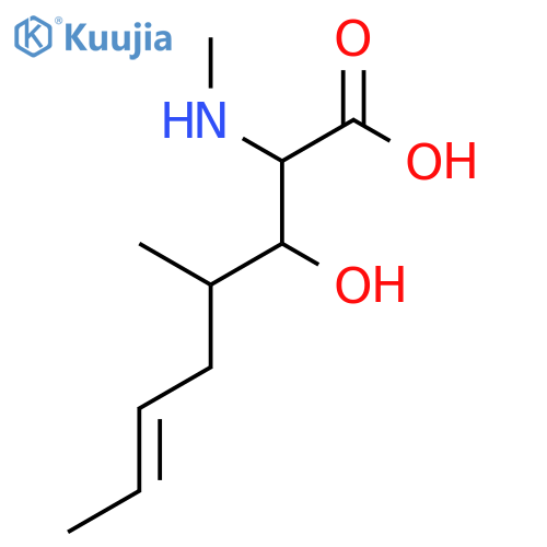 4-(2E)-2-Buten-1-yl-2,4,5-trideoxy-2-(methylamino)-L-xylonic Acid structure