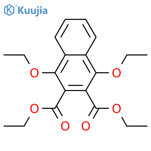 Diethyl 1,4-diethoxynaphthalene-2,3-dicarboxylate structure