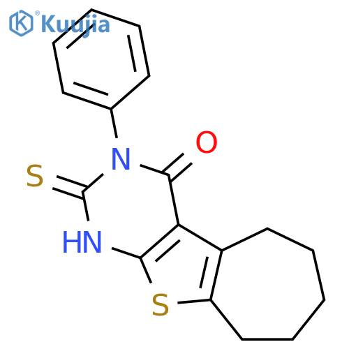 4-phenyl-5-sulfanyl-8-thia-4,6-diazatricyclo7.5.0.0,2,7tetradeca-1(9),2(7),5-trien-3-one structure