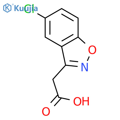 2-(5-chloro-1,2-benzoxazol-3-yl)acetic acid structure
