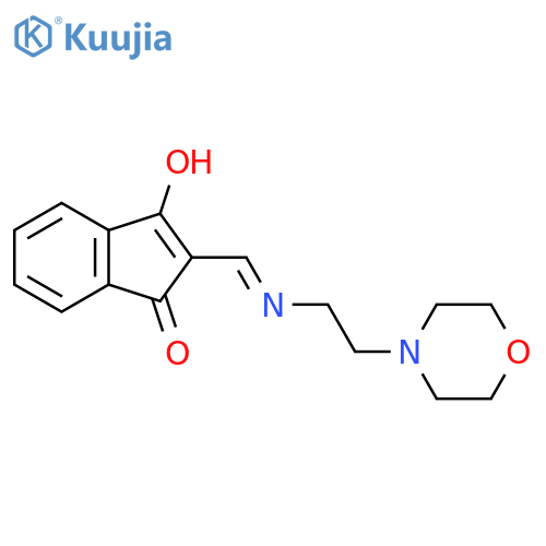 2-(((2-Morpholin-4-ylethyl)amino)methylene)indane-1,3-dione structure