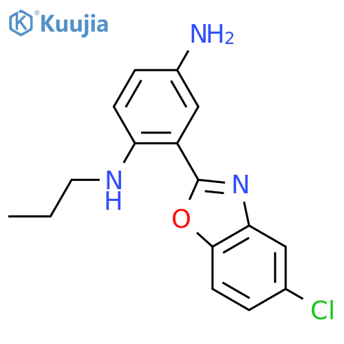 2-(5-Chlorobenzo[d]oxazol-2-yl)-N1-propylbenzene-1,4-diamine structure