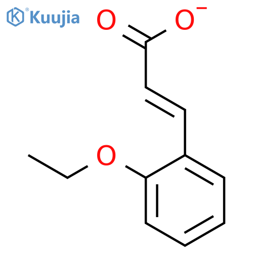 (2E)-3-(2-ethoxyphenyl)prop-2-enoic acid structure