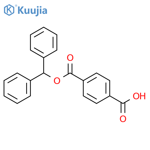 1,4-Benzenedicarboxylic acid, mono(diphenylmethyl) ester structure