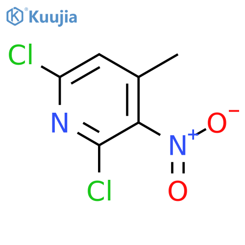2,6-Dichloro-4-methyl-3-nitropyridine structure