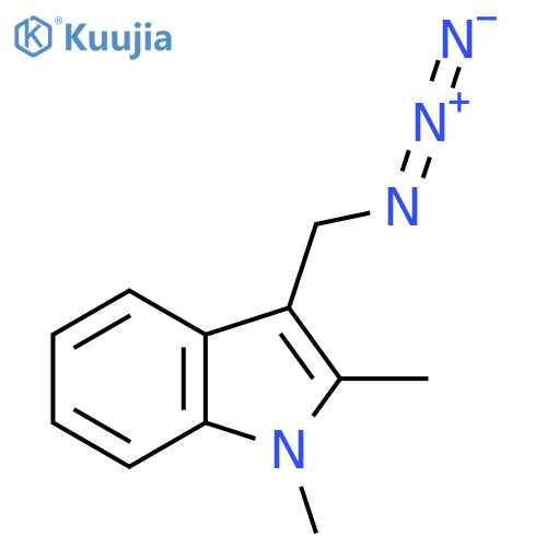 3-(azidomethyl)-1,2-dimethyl-1H-indole structure