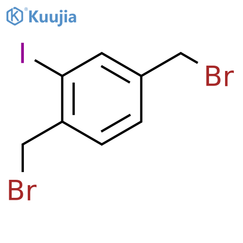 Benzene, 1,4-bis(bromomethyl)-2-iodo- structure