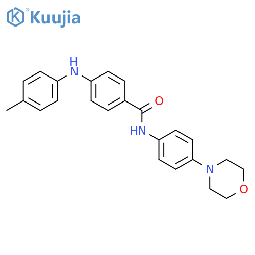 Benzamide, 4-[(4-methylphenyl)amino]-N-[4-(4-morpholinyl)phenyl]- structure