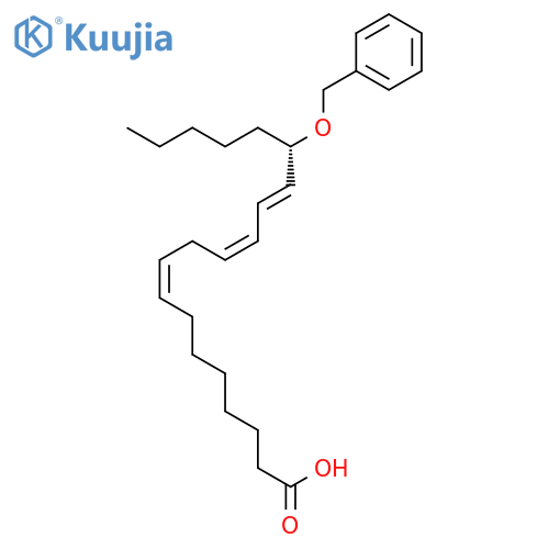 8,11,13-Eicosatrienoic acid, 15-(phenylmethoxy)-, (8Z,11Z,13E,15S)- structure