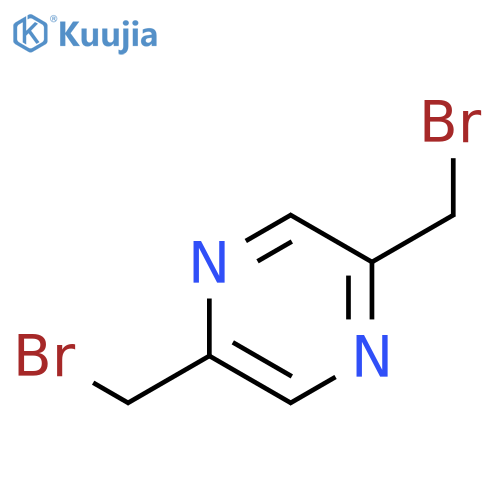 Pyrazine, 2,5-bis(bromomethyl)- structure