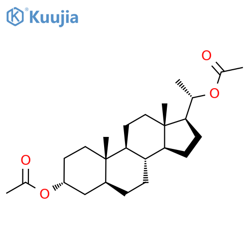 Allopregnane-3alpha,20alpha-diol diacetate structure