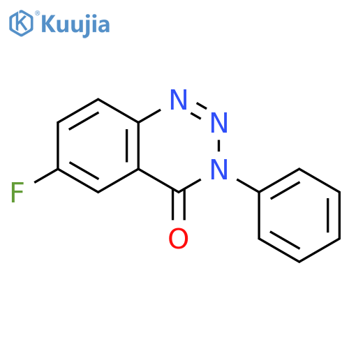 1,2,3-Benzotriazin-4(3H)-one,6-fluoro-3-phenyl- structure
