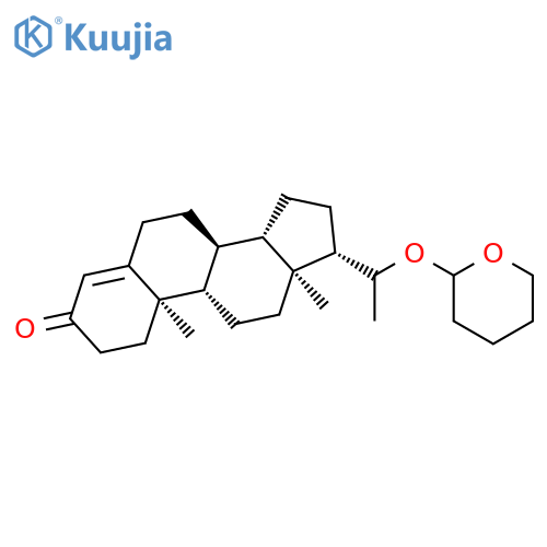Pregn-4-en-3-one,20-[(tetrahydro-2H-pyran-2-yl)oxy]-, (20R)- (9CI) structure