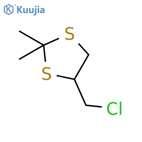 4-(chloromethyl)-2,2-dimethyl-1,3-dithiolane structure