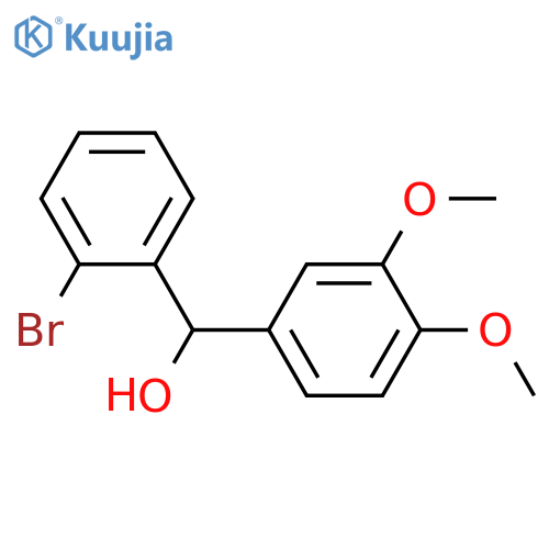(2-bromophenyl)-(3,4-dimethoxyphenyl)methanol structure