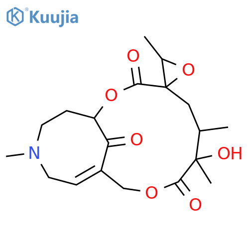 Spiro[2,9-dioxa-14-azabicyclo[9.5.1]heptadec-11-ene-4,2'-oxirane]-3,8,17-trione,7-hydroxy-3',6,7,14-tetramethyl-, (1R,2'R,3'R,6R,7R)- structure