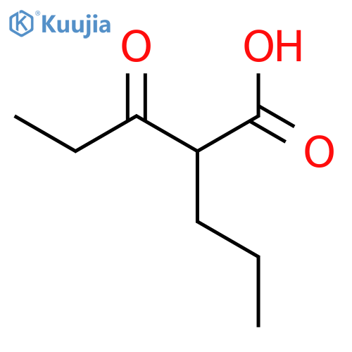 Pentanoic acid,3-oxo-2-propyl- structure