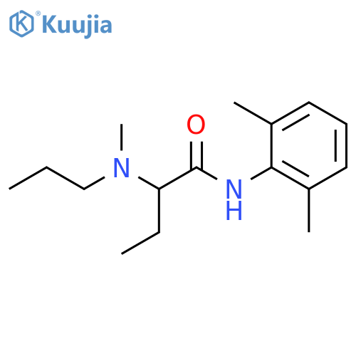 Butanamide, N-(2,6-dimethylphenyl)-2-(methylpropylamino)- structure