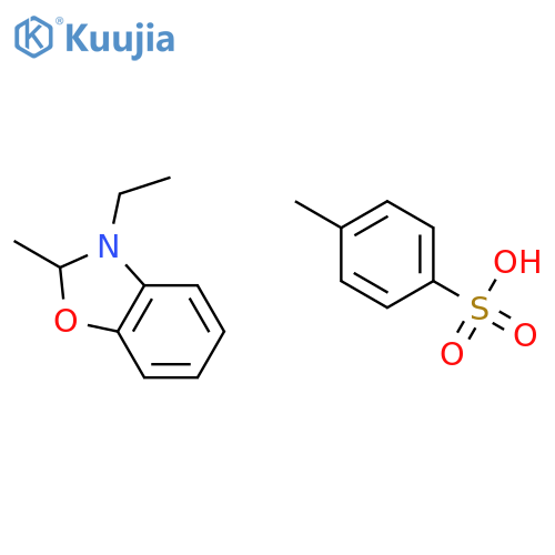 3-ethyl-2-methyl-benzooxazole; 4-methylbenzenesulfonate structure