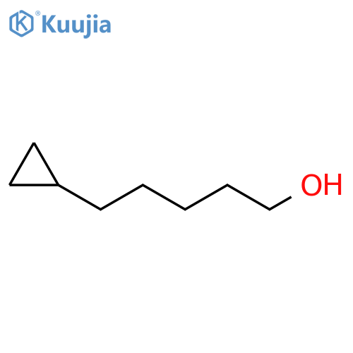 5-cyclopropylpentan-1-ol structure