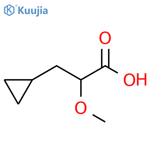 3-cyclopropyl-2-methoxypropanoic acid structure