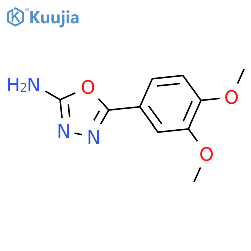 5-(3,4-dimethoxyphenyl)-1,3,4-oxadiazol-2-amine structure