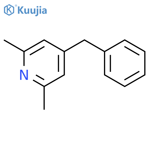 Pyridine, 2,6-dimethyl-4-(phenylmethyl)- structure