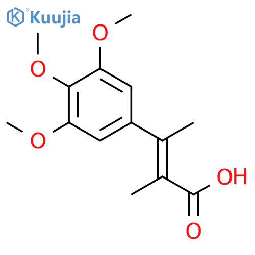 2-Butenoic acid, 2-methyl-3-(3,4,5-trimethoxyphenyl)-, (E)- structure