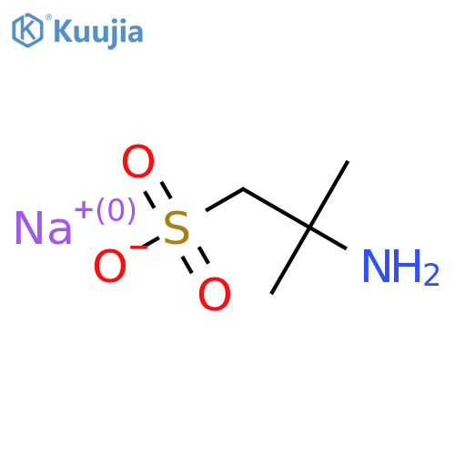 Sodium 2-amino-2-methylpropane-1-sulfonate structure