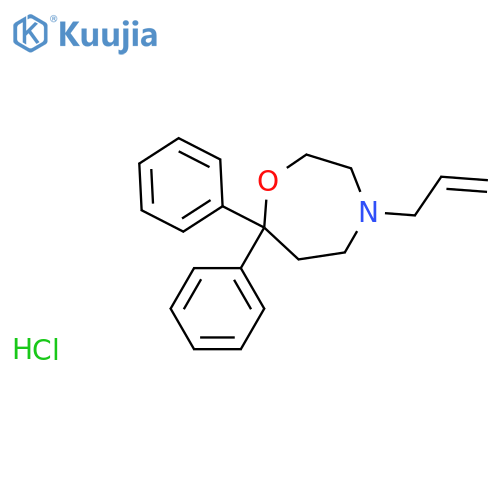 4-Allyl-7,7-diphenyl-1,4-oxazepane hydrochloride structure
