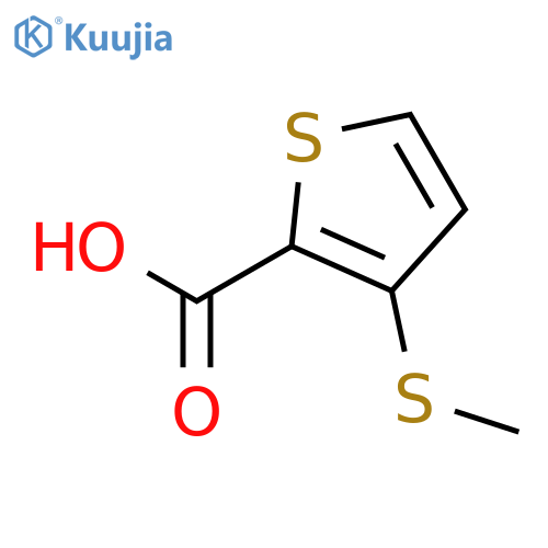 2-Thiophenecarboxylic acid, 3-(methylthio)- structure