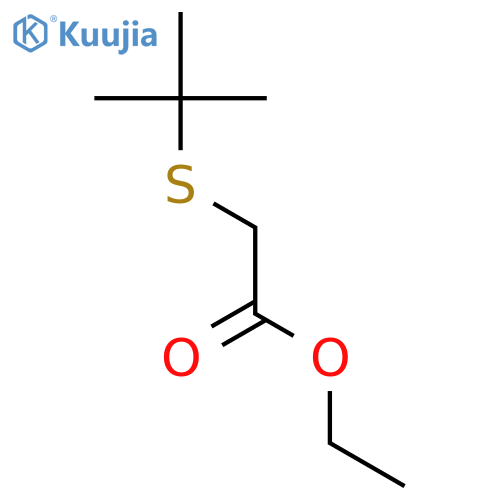 ethyl 2-(tert-butylsulfanyl)acetate structure