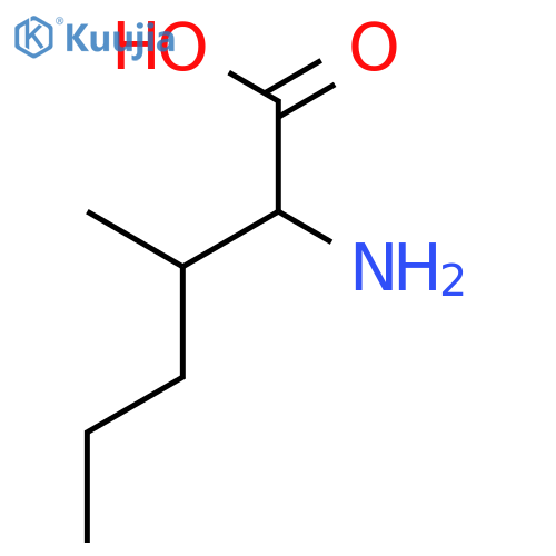 2-amino-3-methylhexanoic acid structure