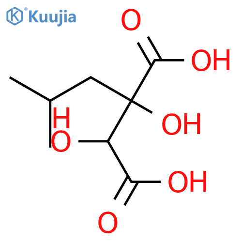 (2R,3S)-2,3-dihydroxy-2-isobutylsuccinic acid structure