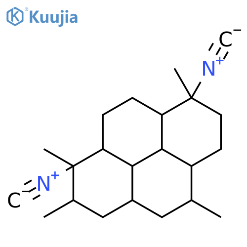 (1R,2R,3aS,5S,5aR,8S,8aS,10aS,10bS,10cS)-1,8-diisocyano-1,2,5,8-tetramethyl-2,3,3a,4,5,5a,6,7,8a,9,10,10a,10b,10c-tetradecahydropyrene structure