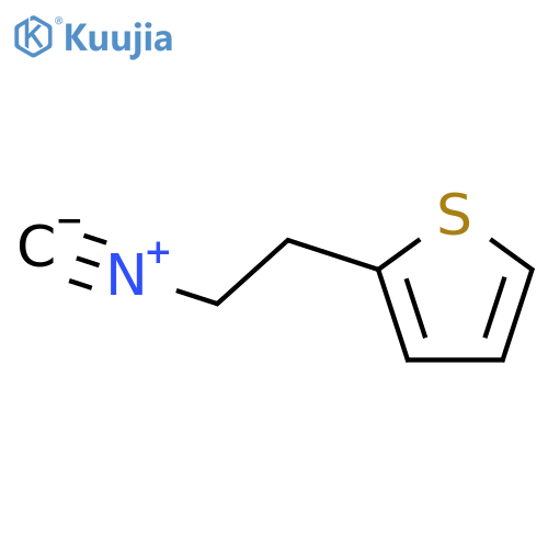 2-(2-isocyanoethyl)thiophene structure