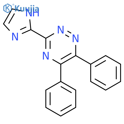 1,2,4-Triazine, 3-(1H-imidazol-2-yl)-5,6-diphenyl- structure