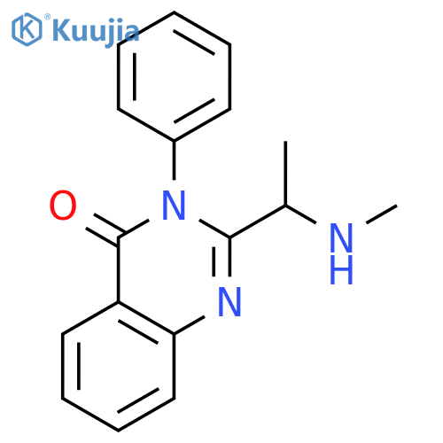 4(3H)-Quinazolinone, 2-[1-(methylamino)ethyl]-3-phenyl- structure