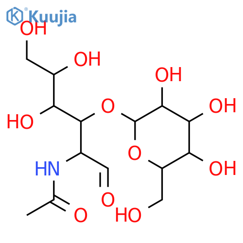 2-Acetamido-2-deoxy-3-O-(α-D-galactopyranosyl)-D-galactose structure