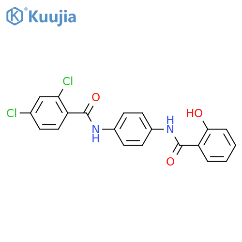 2,4-dichloro-N-{4-[(2-hydroxybenzoyl)amino]phenyl}benzamide structure