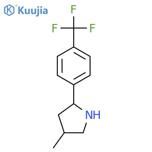 4-methyl-2-[4-(trifluoromethyl)phenyl]pyrrolidine structure