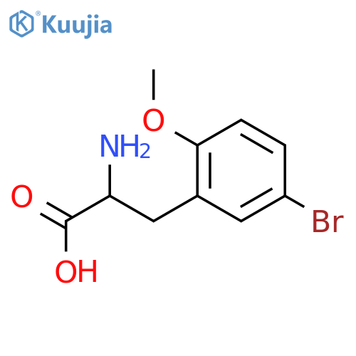 2-amino-3-(5-bromo-2-methoxyphenyl)propanoic acid structure