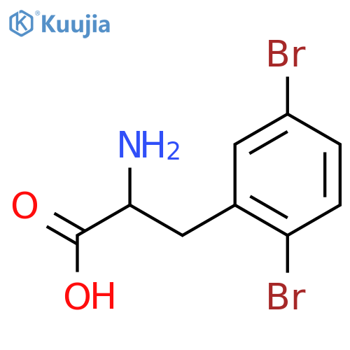 2,5-Dibromo-DL-phenylalanine structure