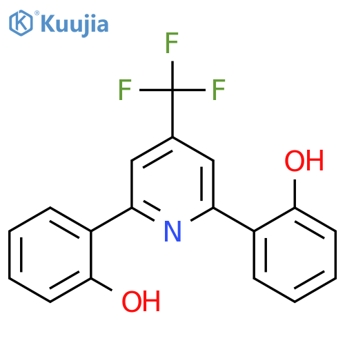 PHENOL, 2,2'-[4-(TRIFLUOROMETHYL)-2,6-PYRIDINEDIYL]BIS- structure